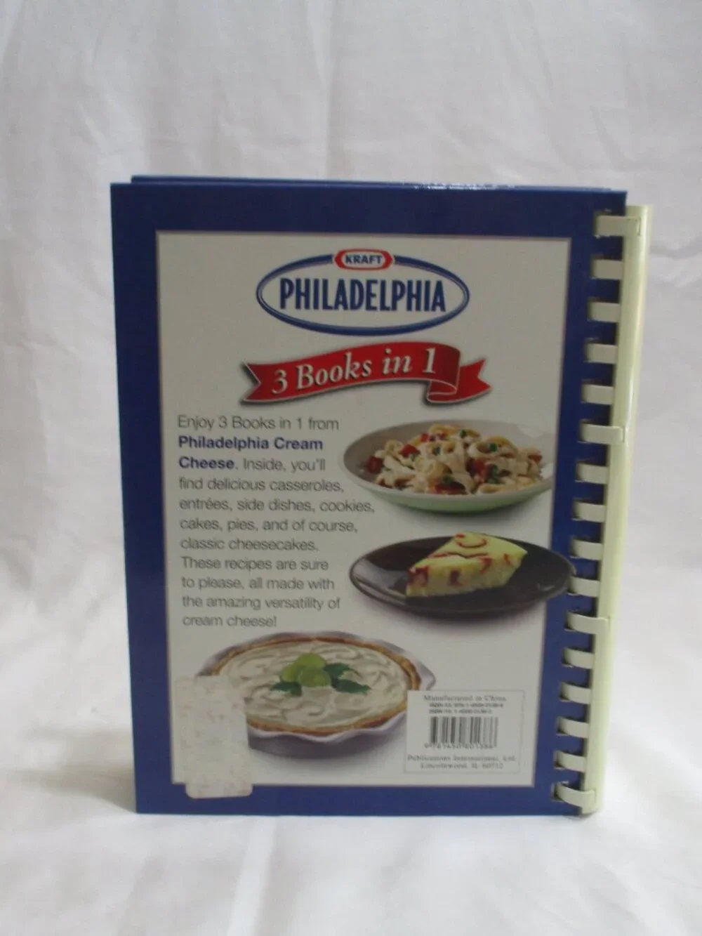 Kraft Philadelphia Cream Cheese 3 in 1 Cookbook Cheesecake, Entree & Sides, 2010